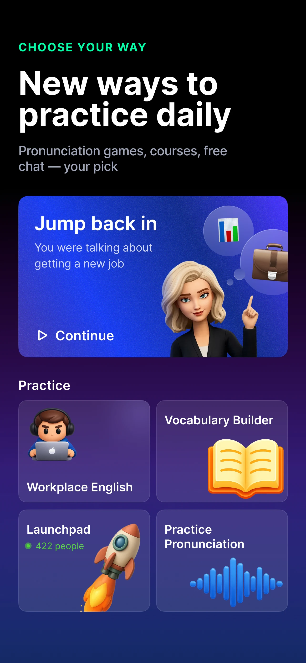 Fluently: AI Language Learning screenshot